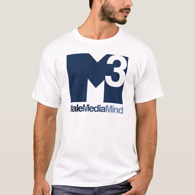 Male Media Mind Main Logo (Dark) Tee (Front)