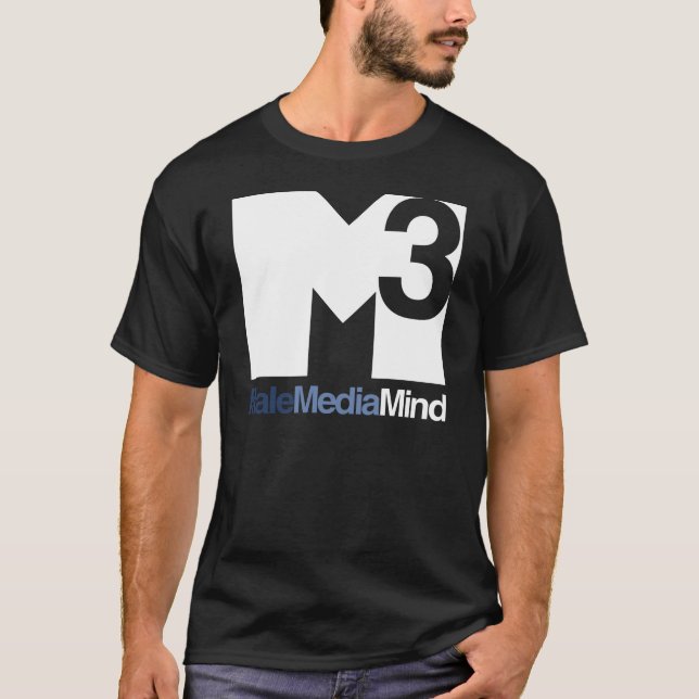 Male Media Mind Main Logo (Light) Tee (Front)