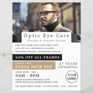 Male Model, Optician, Technical Practitioner Flyer