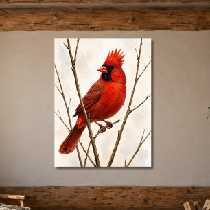 Male Northern Cardinal Poster