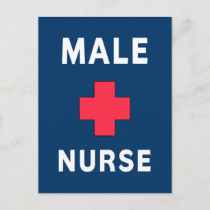 Male Nurse Postcard