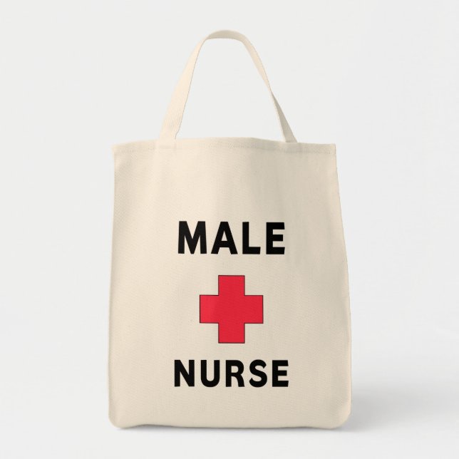 Male Nurse Tote Bag (Front)