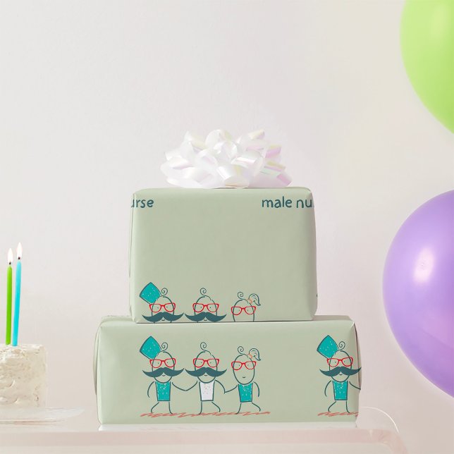 Male Nurse Wrapping Paper (Creator Uploaded)