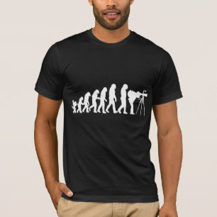 Male Photographer Evolution Tee Shirt