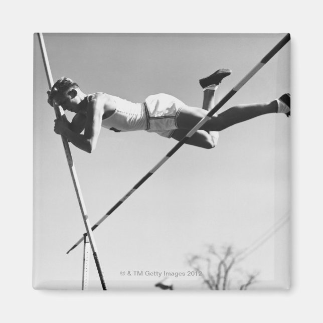 Male Pole Vaulter Magnet (Front)