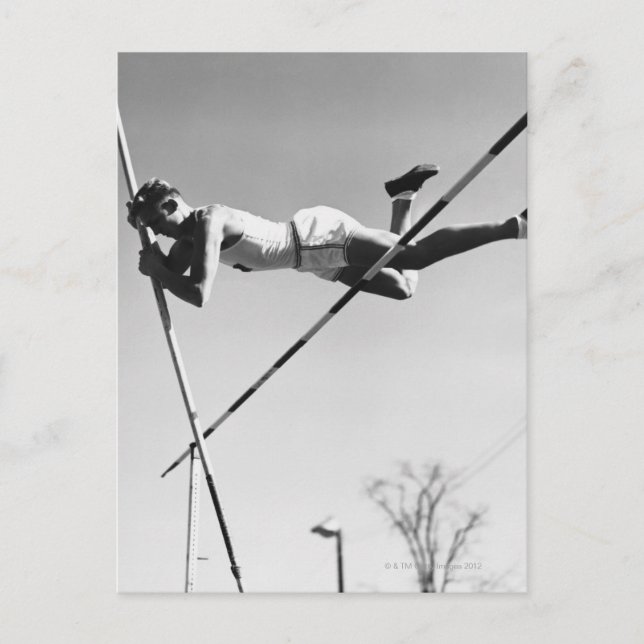 Male Pole Vaulter Postcard (Front)