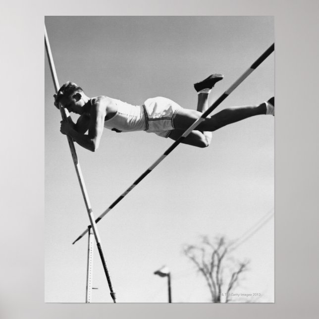 Male Pole Vaulter Poster (Front)