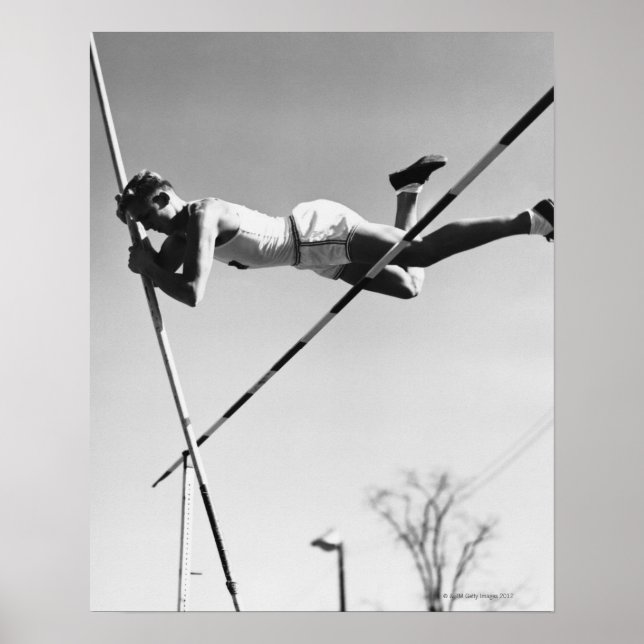 Male Pole Vaulter Poster (Front)