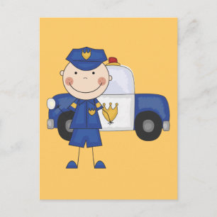 Male Police Officer Tshirts and Gifts Postcard