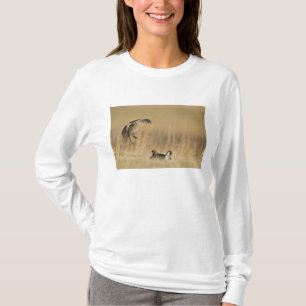 Male prairie chickens at lek in Loup County T-Shirt