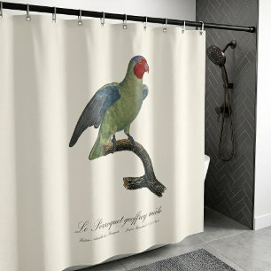 Male Red-Cheeked Parrot, Geoffroyus geoffroyi Shower Curtain