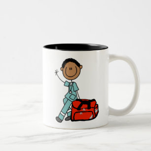 Male Respiratory Therapist or EMT Two-Tone Coffee Mug