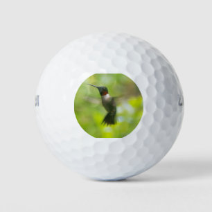 Male Ruby Throat Hummingbird Golf Balls