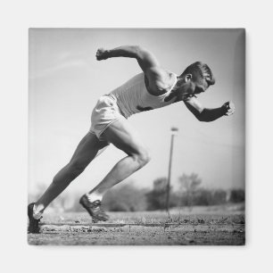 Male Runner Magnet