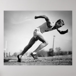 Male Runner Poster