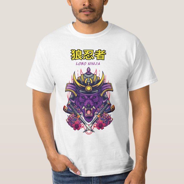 Male shirt Lobo Ninja (Front)