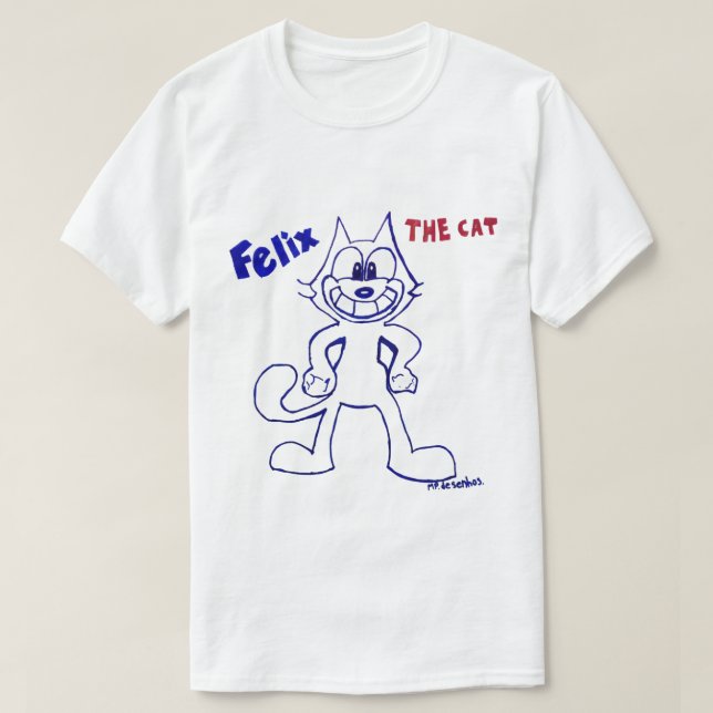 Male Shirt - The Felix Cat (Design Front)