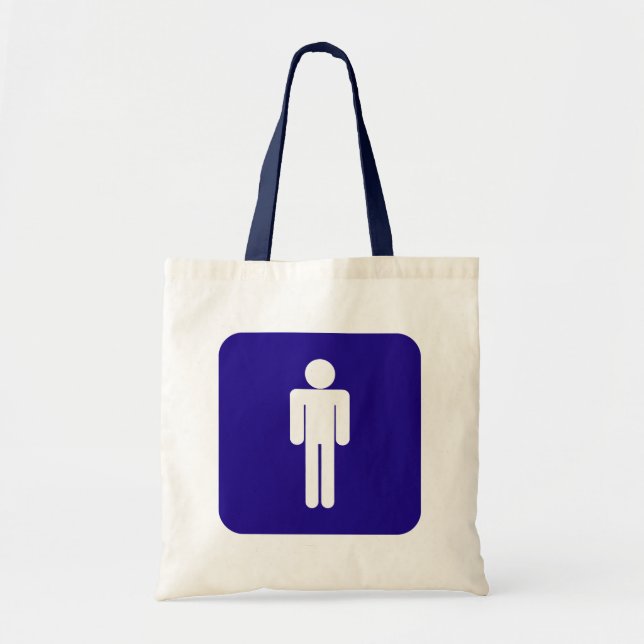 Male Sign Tote Bag (Front)