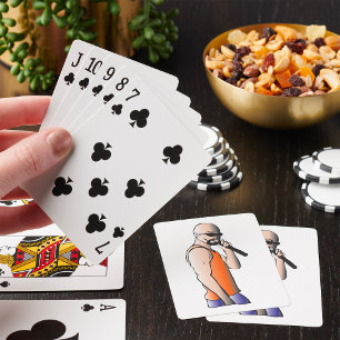 Male Singer Playing Cards