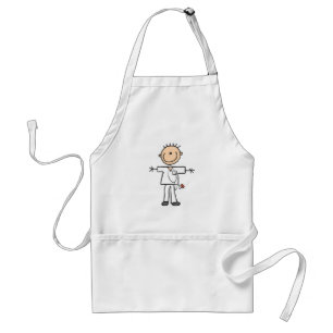 Male Stick Figure Nurse Standard Apron