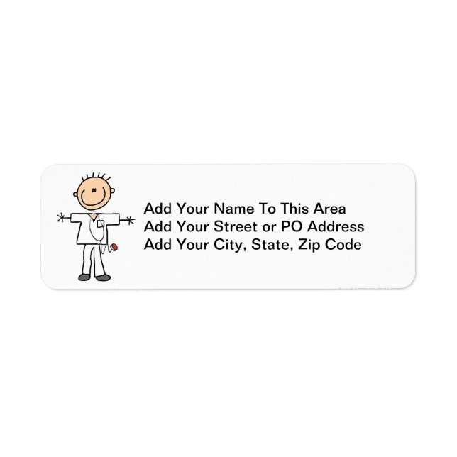 Male Stick Figure Nurse T-shirts and Gifts (Front)