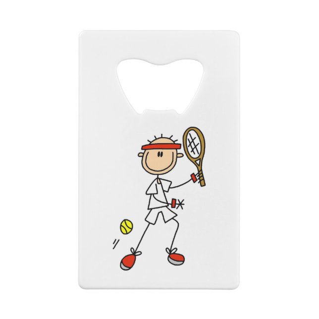 Male Stick Figure Tennis Player (Back)