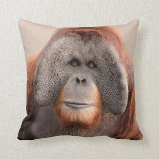 Male Sumatran Orangutan Wildlife Pillow