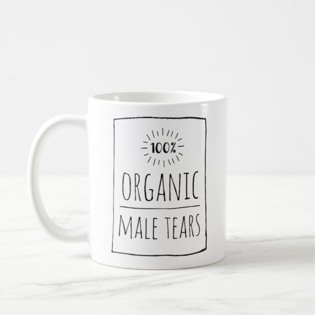 MALE TEARS COFFEE MUG (Left)
