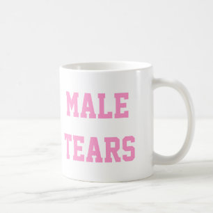Male Tears Ironic Misandry Pink Coffee Mug