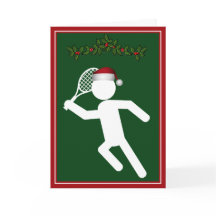 Male Tennis Player Symbol Christmas 