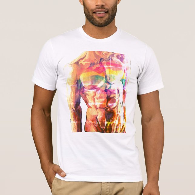 Male torso flag 2 T-Shirt (Front)