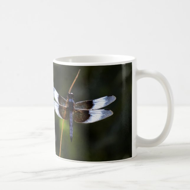 Male Widow Skimmer  Dragonfly Coffee Mug (Right)