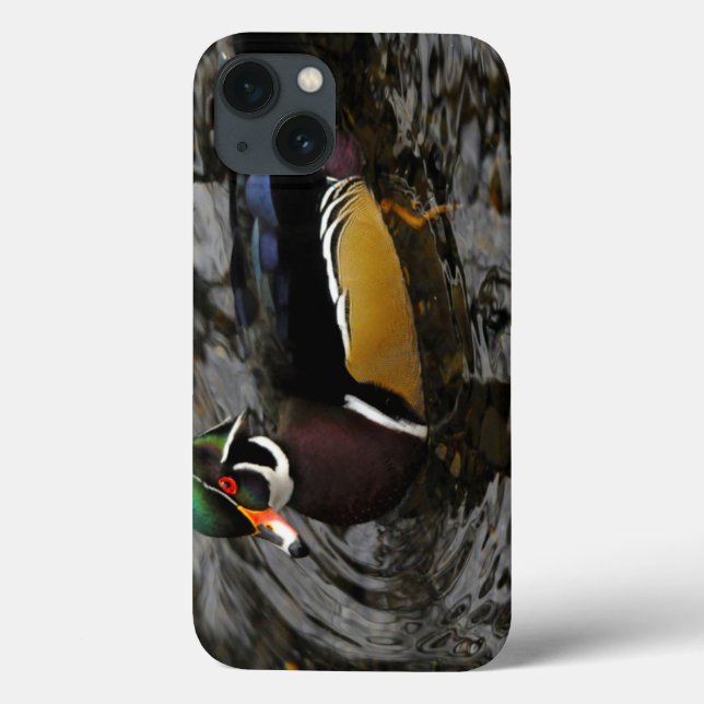 Male Wood Duck At Crystal Springs Rhododendron Case-Mate iPhone Case (Back)