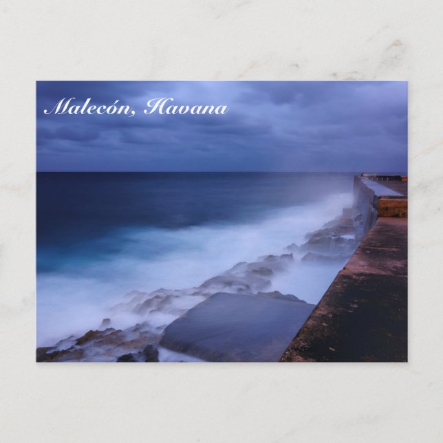 Malecon in Havana, Cuba postcard (Front)