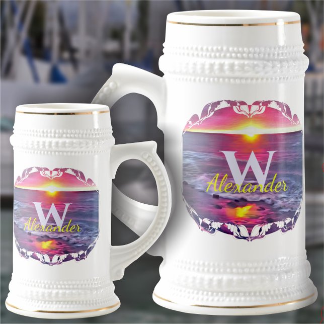 Malecon Sunset 0911 Beer Stein (Creator Uploaded)