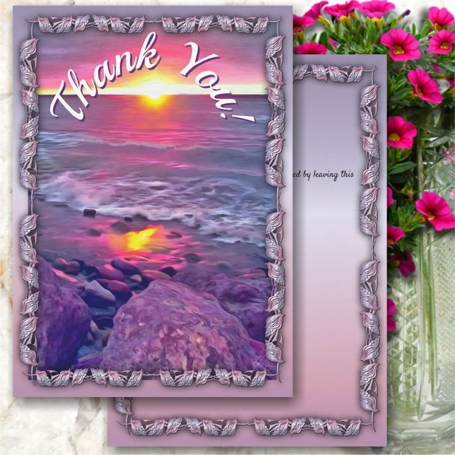 Malecon Sunset Thank You 0911 Card (Creator Uploaded)
