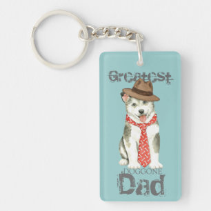 Malemute Dad Key Ring