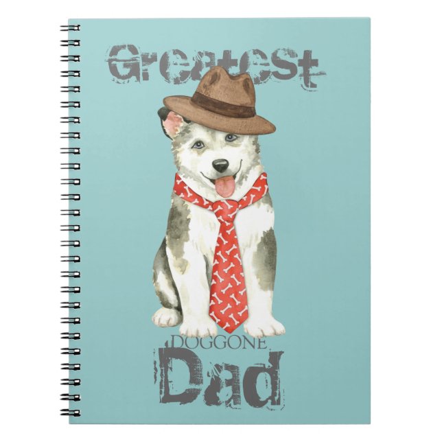 Malemute Dad Spiral Notebook (Front)