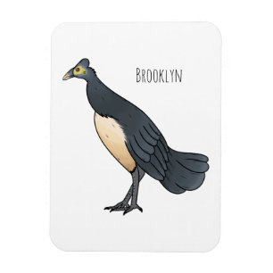 Maleo bird cartoon illustration magnet