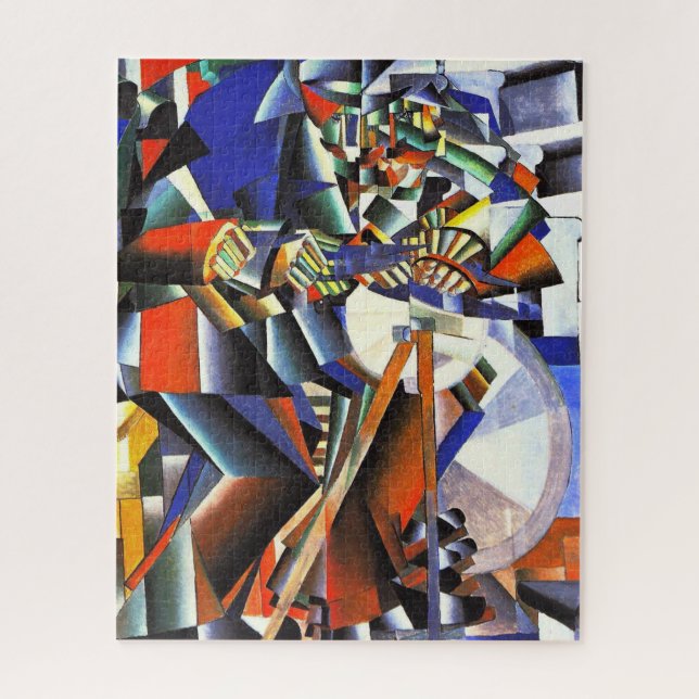 Malevich Kazimir The Knifegrinder Jigsaw Puzzle (Vertical)