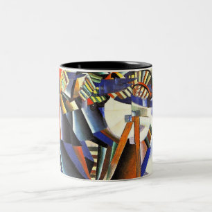 Malevich Kazimir The Knifegrinder Square Two-Tone Coffee Mug