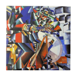Malevich Kazimir The Knifegrinder Tile