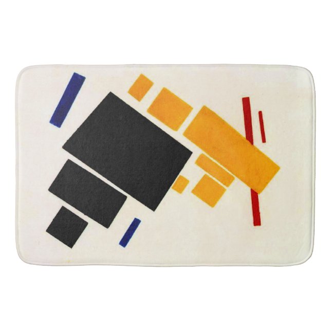 Malevich - Suprematism Composition, Aeroplane Bath Mat (Front)