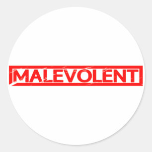 Malevolent Stamp Classic Round Sticker