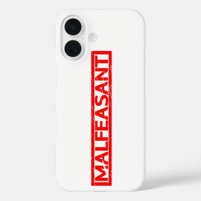 Malfeasant Stamp Case-Mate iPhone Case (Back)