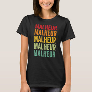 Malheur County Oregon Rainbow Text T-Shirt