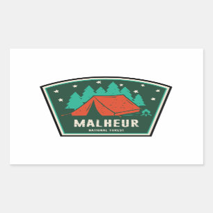 Malheur National Forest Camping Rectangular Sticker