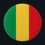 Mali 10 Cm Round Badge<br><div class="desc">FlagSwag.com Gifts and Apparel: Custom World Flag Designs and Patterns on T-shirts,  Posters,  Mugs,  Stickers and more gifts. Choose "Customise" then "Edit" to change the colour on any style and browse more designs at http://www.FlagSwag.com</div>
