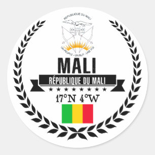 Mali Classic Round Sticker