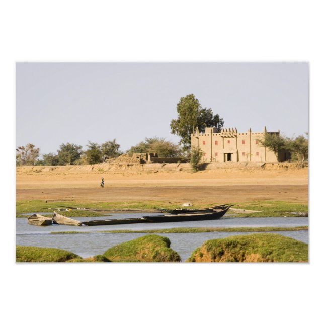 Mali, Djenne. Bani River near Djenne Photo Print (Front)